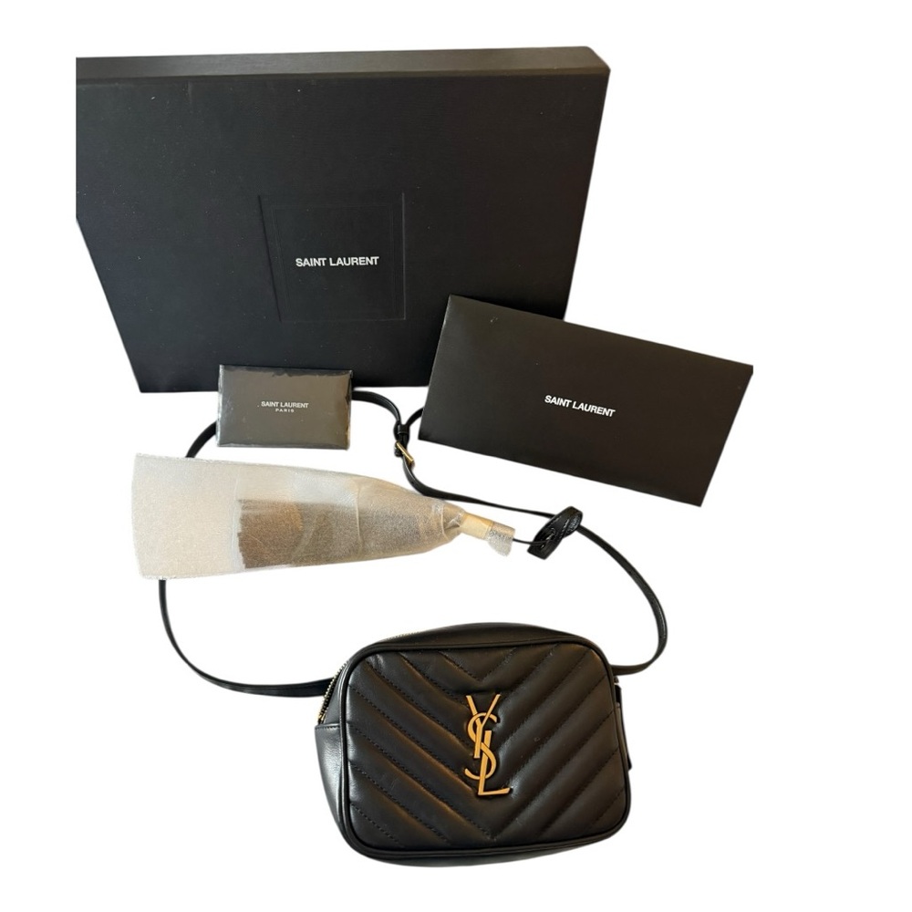 Saint Laurent Lou Belt Bag in Black Quilted Leather